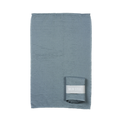 Handdoek (keuken) licht blauw met banderol
